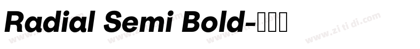 Radial Semi Bold字体转换 Radial Semi Bold字体转换